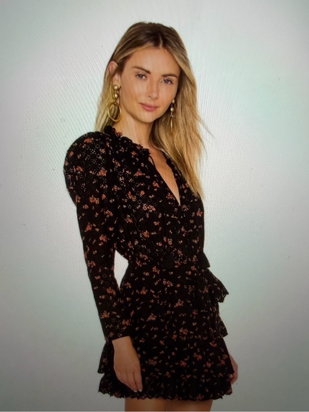 *Ulla Johnson Josette Dress in Noir Floral EUC